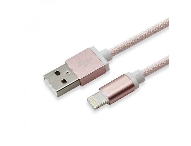 S-BOX pink kabl za punjač USB A (muški) na lightning (muški) 1.5m