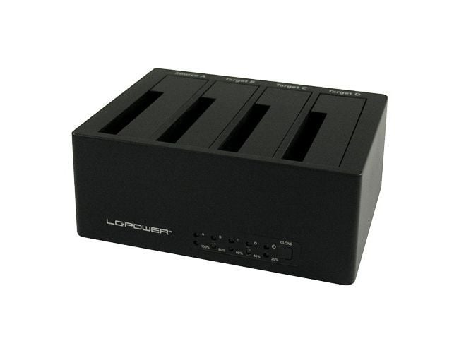 Lc Power dock U3-4B priključna stanica za HDD 2.5"/3.5" USB 3.0 crna