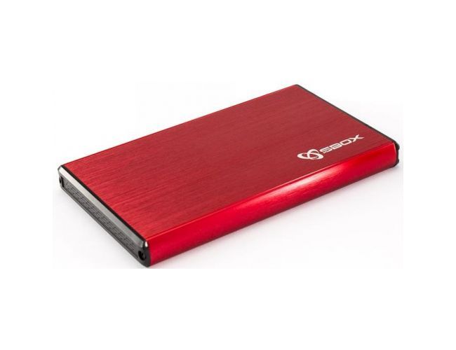 S-BOX HDC-2562R kućište za za 2.5 SATA I/II/III HDD ili SSD USB 3.0 crveno