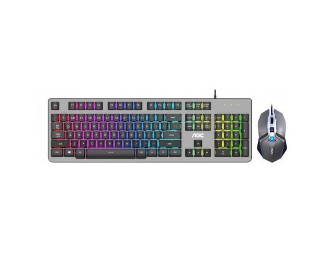 AOC KM410 RGB gejmerski komplet tastatura+optički miš 1400dpi crni