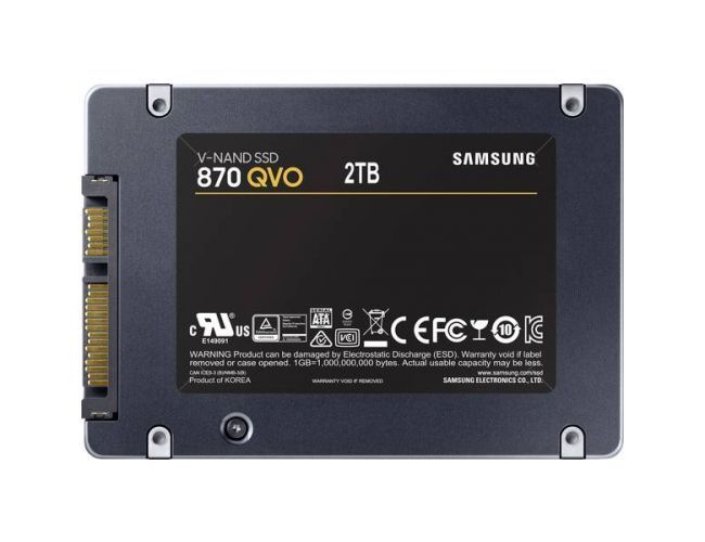 Samsung 2TB 2.5" SATA III 870 QVO Series (MZ-77Q2T0BW) SSD disk