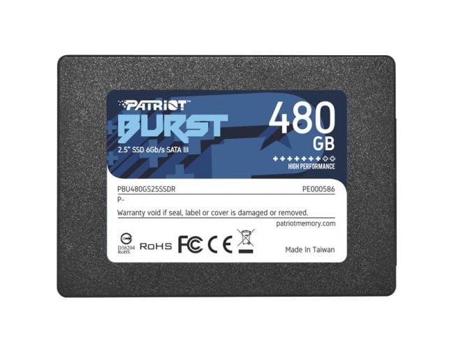 Patriot Burst Elite 480GB 2.5" SATA III (PBE480GS25SSDR) SSD disk