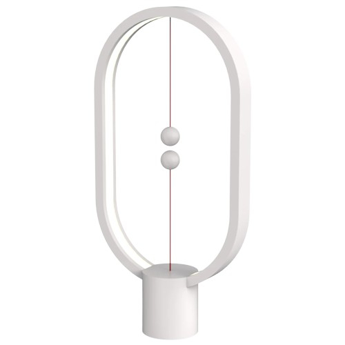 Heng Balance Lamp Ellipse Plastic USB; White