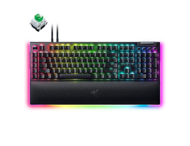 Razer BlackWidow V4 Pro - zeleni switch RGB mehanička gejmerska tastatura crna