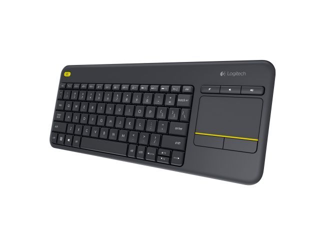Logitech K400 Plus (920-007145) Tastatura Wireless Touch US Crna